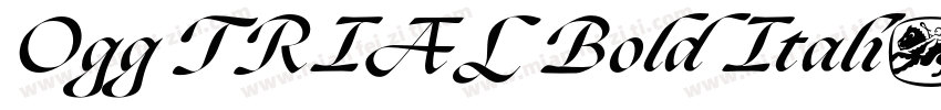 Ogg TRIAL Bold Itali字体转换